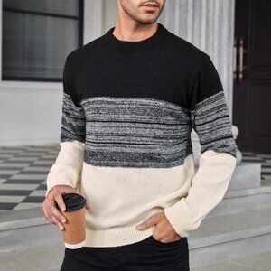Black and White Mens Sweater